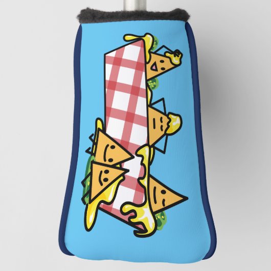 Nachos Melted Cheese Jalapeno Nacho tortilla chips Golfheadcover (Draai 90)