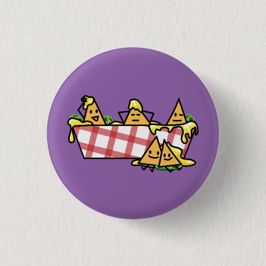 Nachos Melted Cheese Jalapeno Nacho tortilla chips Ronde Button 3,2 Cm (Voorkant)