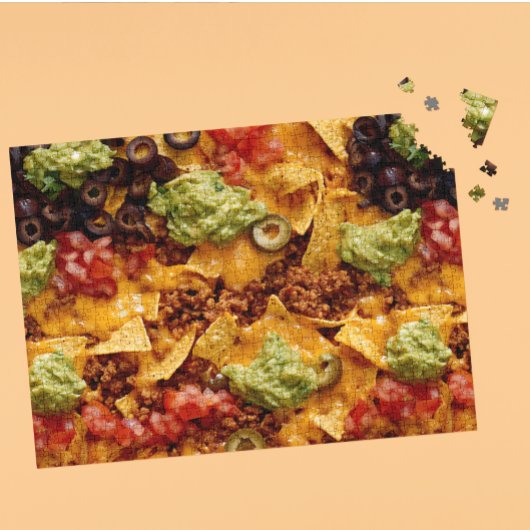 Nachos Mexicaans eten Legpuzzel
