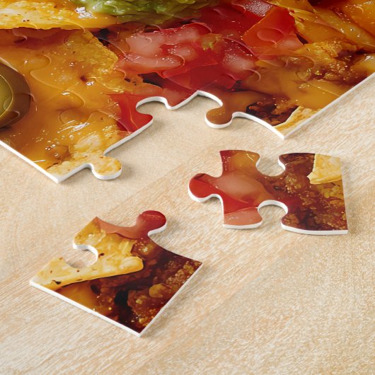 Nachos Mexicaans eten Legpuzzel (Zijkant)