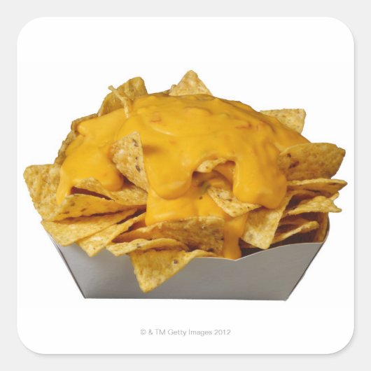 Nachos Vierkante Sticker (Voorkant)
