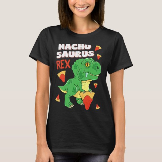 Nachosaurus Dinosaur Baby Rex Nacho Pun Cinco de M T-shirt (Voorkant)