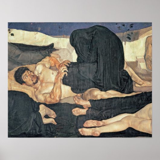 Nacht, 1890 (olie op canvas) poster (Voorkant)