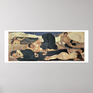 Nacht, 1890 (olie op canvas) poster