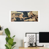 Nacht, 1890 (olie op canvas) poster (Thuiskantoor)