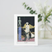 Nacht, 1925 (pochoir print) briefkaart (Staand voorkant)