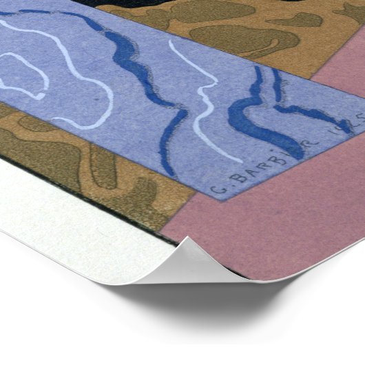 Nacht, 1925 (pochoir print) poster (Hoek)