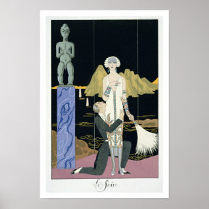 Nacht, 1925 (pochoir print) poster