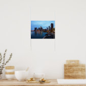 Nacht aan Navy Pier Poster (Keuken)