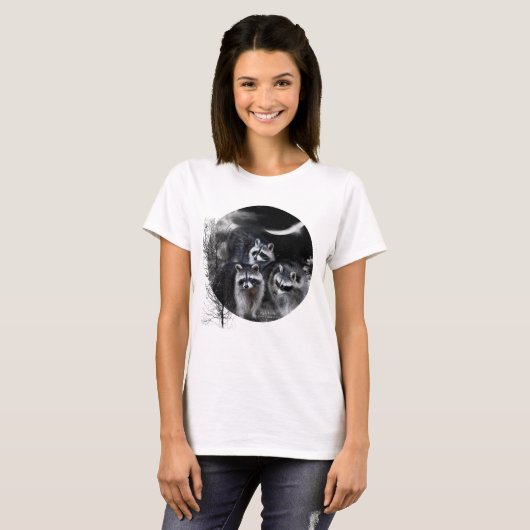 Nacht-bandits art T-Shirt (Voorkant volledig)