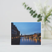 Nacht beim Fluss Briefkaart (Staand voorkant)