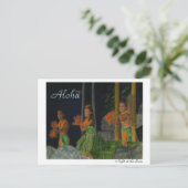 Nacht bij het Briefkaart Luau (Staand voorkant)
