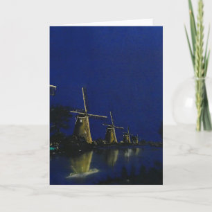 Nacht bij Kinderdijk Kaart