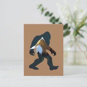 Nacht Bos Bigfoot Briefkaart