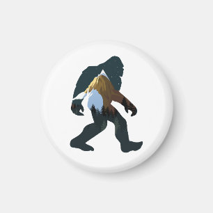 Nacht Bos Bigfoot Magneet