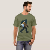 Nacht Bos Bigfoot T-shirt (Voorkant volledig)