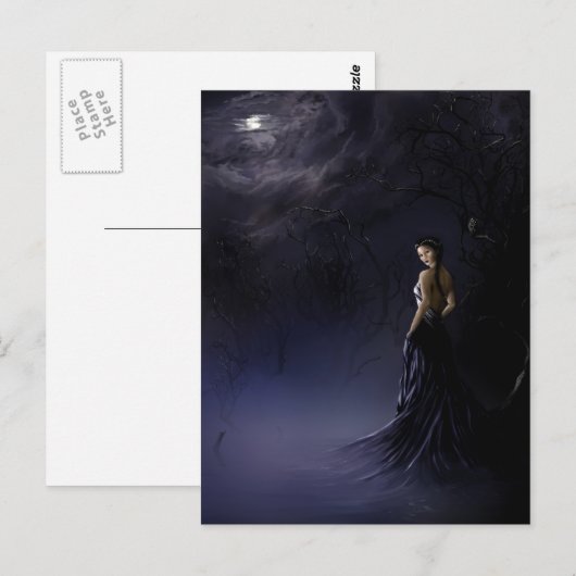 nacht briefkaart (Voorkant / Achterkant)