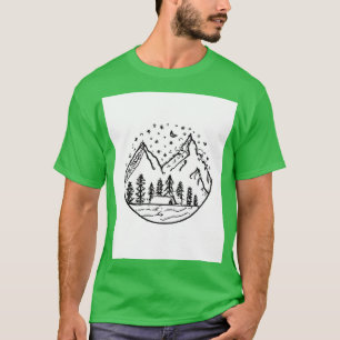 Nacht Camping Schilderij 2 T-shirt