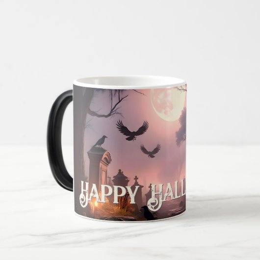 Nacht der Schaduwen – Een Halloween-spreuk ontwaak Magische Mok (Voorkant links)