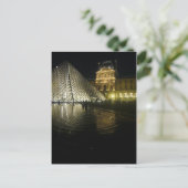 Nacht door de piramide briefkaart (Staand voorkant)