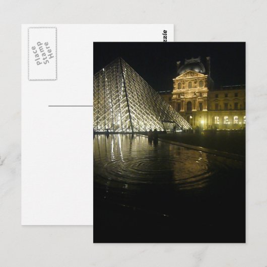 Nacht door de piramide briefkaart (Voorkant / Achterkant)