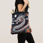 nacht draak boodschappentas tote bag (Dichtbij)