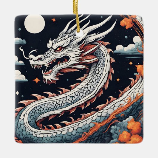nacht draak ornament (Voorkant)