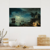 Nacht: Een poort in de Moonlight, 1748 Poster (Keuken)