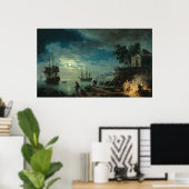 Nacht: Een poort in de Moonlight, 1748 Poster (Thuiskantoor)