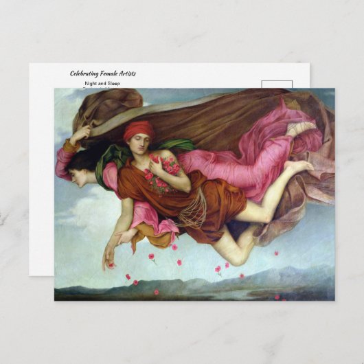 Nacht en slaap door Evelyn de Morgan Briefkaart (Voorkant / Achterkant)