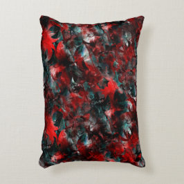 Nacht flitsende rode bladeren vallen op as accent kussen