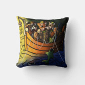 Nacht Geviste katten Kussen (Voorkant)