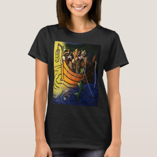 Nacht Geviste katten T-shirt