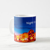 Nacht Glowing Ballon Koffiemok (Voorkant links)