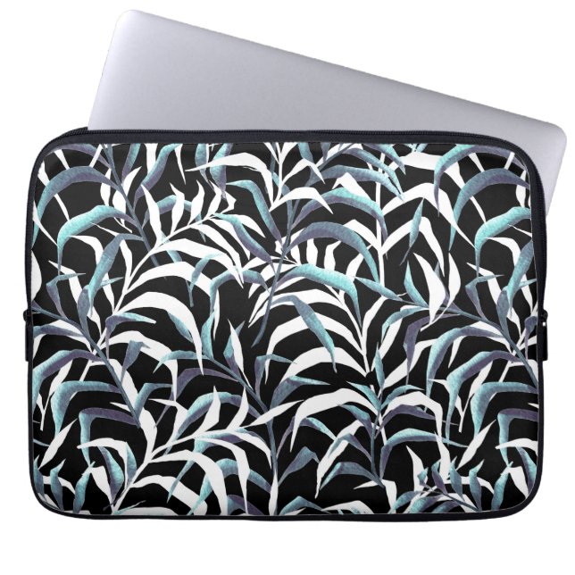 Nacht gras laptop sleeve (Voorkant)