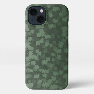Nacht Groen laat Camo iPhone-draagtas achter iPhone 13 Hoesje