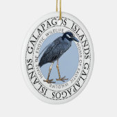Nacht Heron Galapagos Eilanden Keramisch Ornament (Rechts)