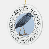 Nacht Heron Galapagos Eilanden Keramisch Ornament (Links)