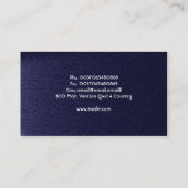 Nacht Huis Licht Elektriciteit en Winter Visitekaartje (Achterkant)