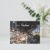 Nacht in Bangkok Thailand Briefkaart (Staand voorkant)