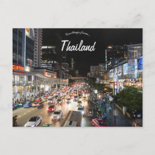 Nacht in Bangkok Thailand Briefkaart