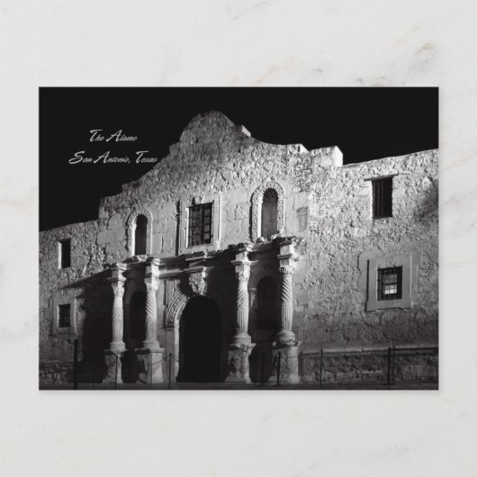 Nacht in de Alamo Briefkaart (Voorkant)
