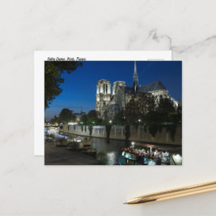 Nacht in de Notre Dame Parijs Briefkaart