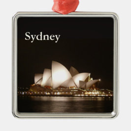 Nacht in de opera metalen ornament