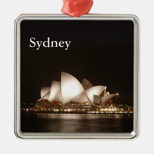 Nacht in de opera metalen ornament (Voorkant)