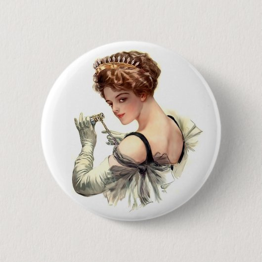 Nacht in de opera ronde button 5,7 cm (Voorkant)
