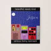 Nacht in de stad legpuzzel (Verticaal)