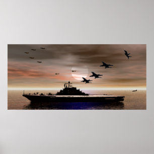 Nacht in de Stille Oceaan Poster