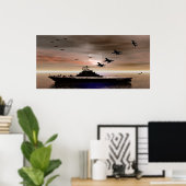 Nacht in de Stille Oceaan Poster (Thuiskantoor)