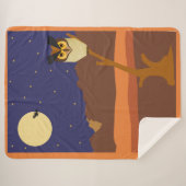 Nacht in de woestijn sherpa deken (Voorkant (horizontaal))